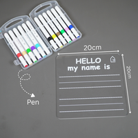 Reusable Name Writing Practice Board for Kids with pen box & Cleaning Cloth