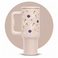 Rainbow Heart Cream Color Tumbler