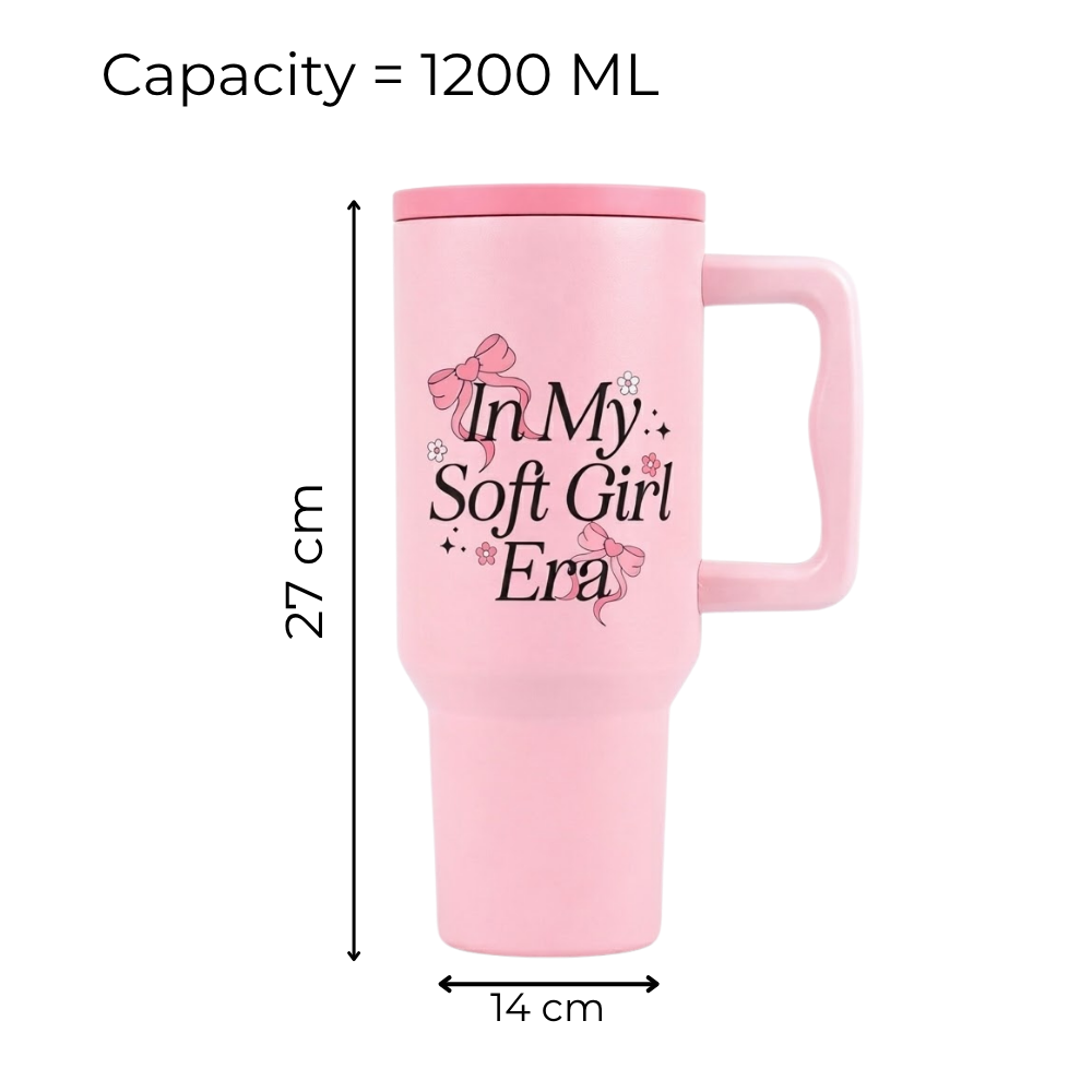 Soft Girl Era Tumbler – Leak-Proof & Stylish