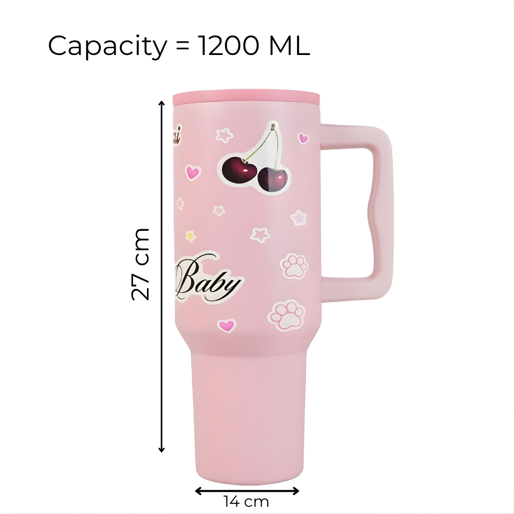 Cherry Bear Baby Insulated Leakproof Tumbler