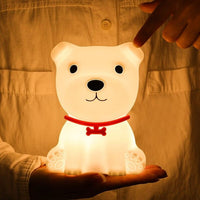 Cute Puppy Night Light Soft Silicone Lamp