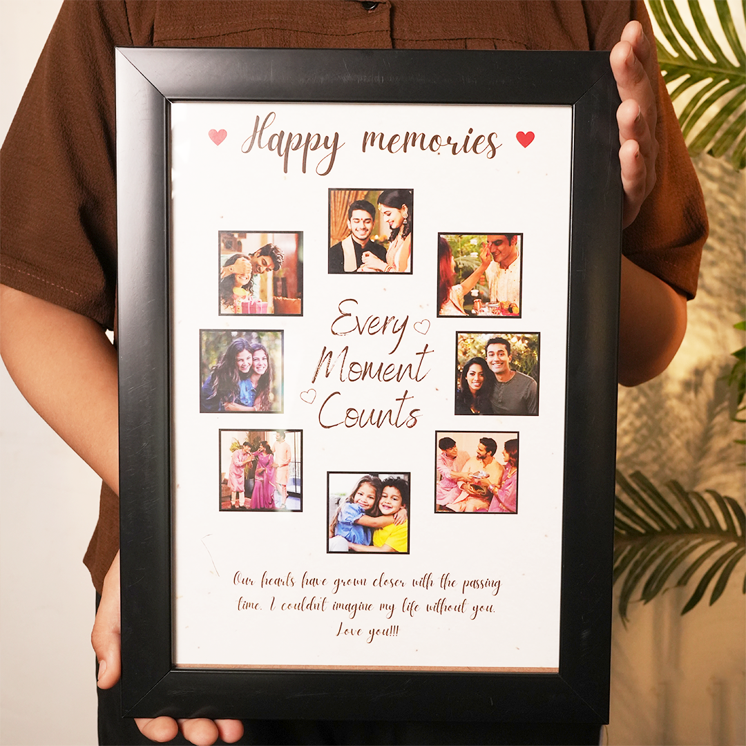 Personalized  EVERY MOMENTS  Brother Sister Photo Frame Gift