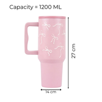 Blush Bloom Tumbler With Pink LId 🎀