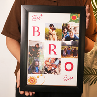 Personalized  BEST BRO Brother Sister Photo Frame Gift