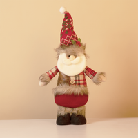 Christmas Plush Santa Doll – Cute Standing Santa Decoration