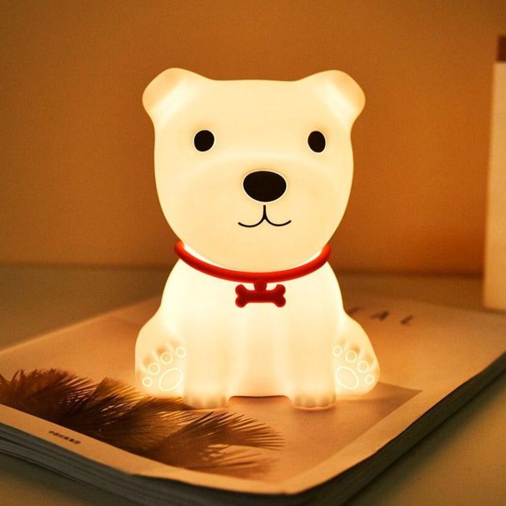 Cute Puppy Night Light Soft Silicone Lamp