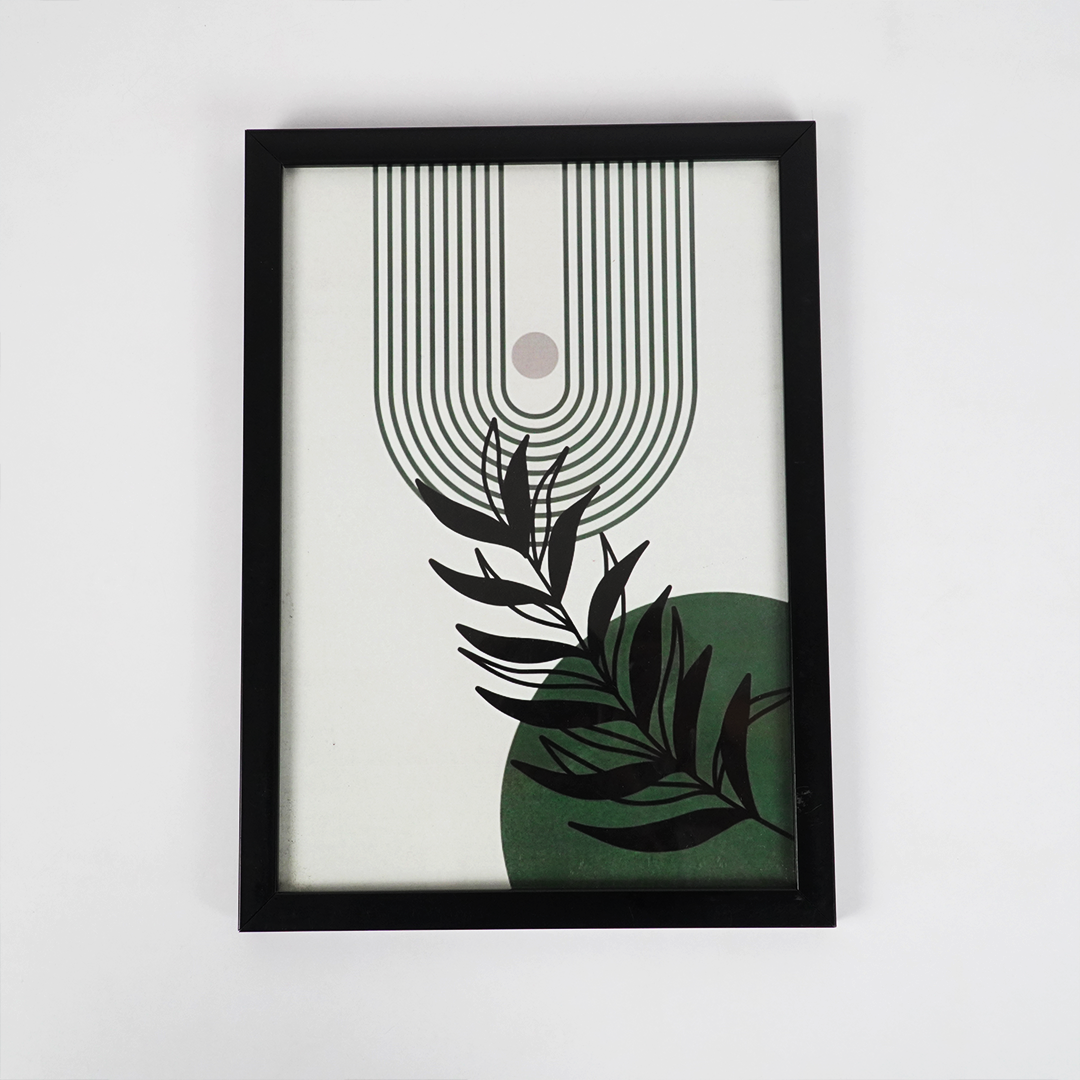 Minimalist Geometric Wall Art Frame Set-6 – Modern Botanical Abstract Wall Decor