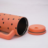 Blush Bloom™ 40oz Insulated Tumbler – Heart & Daisy Edition 🌸