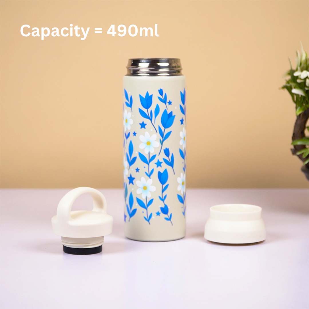 Floral Stainless Steel Insulated Tumbler