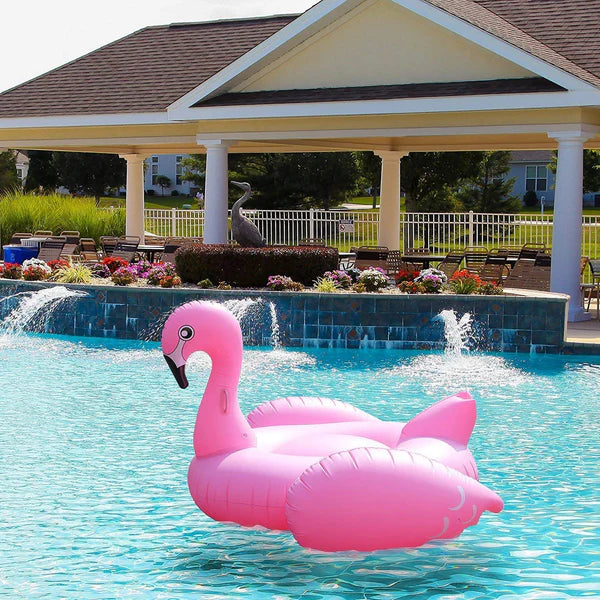 Inflatable Giant Swimming Pink Swan Flamingo Floating Pool Toys  summer swimming pvc inflatable exclusive fashion flamingo pink water inflatable swimming pool floating row