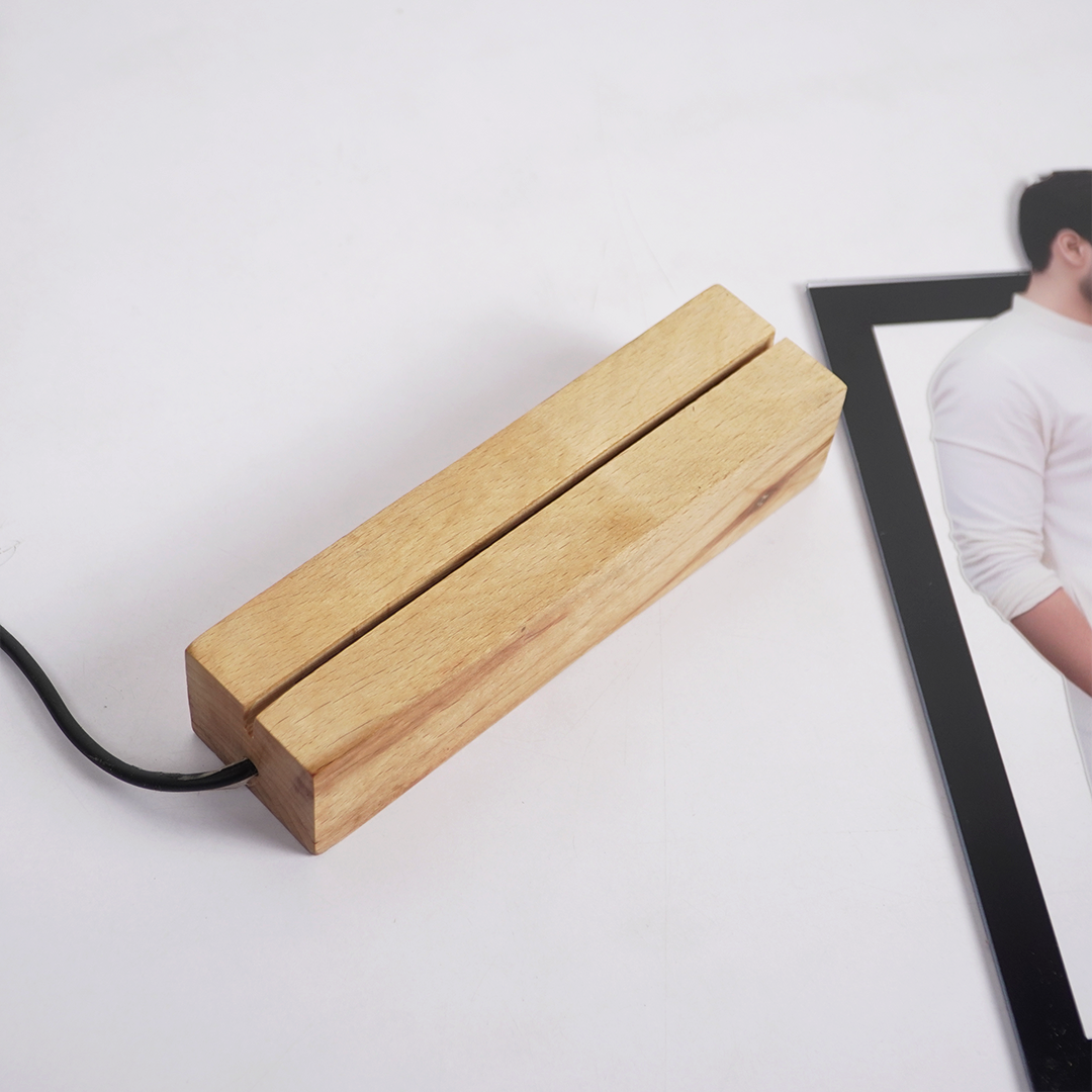 Personalized Couple LED Photo Frame | Custom Name Night Lamp