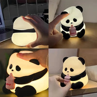 Cute Baby Panda Rechargeable Night Light