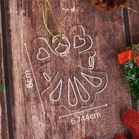 Set of 6 Acrylic Angel Doll Ornaments – Elegant Clear Christmas Decorations