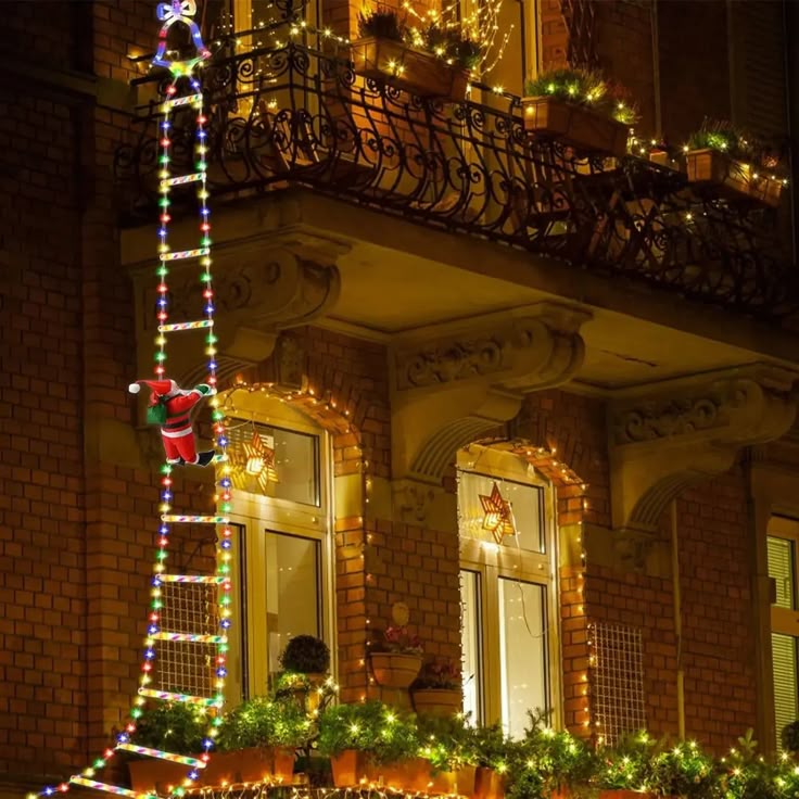 LED Climbing Santa Ladder Light – Memories Insite