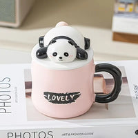 Naughty Three Bears Cute Cartoon Ceramic Cup