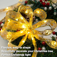 Christmas Decor Ribbon with LED Lights