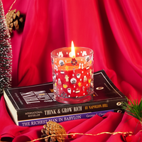 Set-3 Christmas Scented Glass Candles