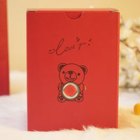 Forever Rose Teddy Bear with Glass Rose Gift Box