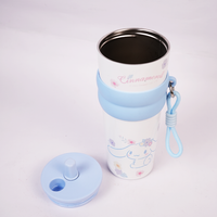 Cinnamoroll Floral Stainless Steel Insulated Tumbler with Straw & Carry Loop