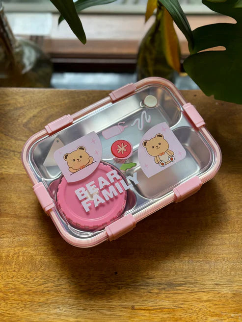 Personalized Bear Family Bento