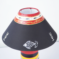 Folk Art Handcrafted Table Lamp – Minimal Elegance with Cultural Charm