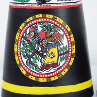 Folk Art Handcrafted Table Lamp – Minimal Elegance with Cultural Charm
