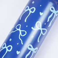 Bow Bliss Stainless Steel Water Bottle – Cute Aesthetic Design - 800 ML