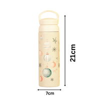 Ornaments Glow Vacuum Insulated Tumbler – 490ml Hot & Cold Stainless Steel Bottle with Carry Loop Lid