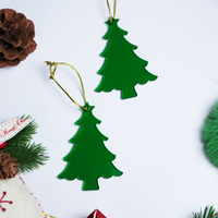 Christmas Tree Designed Christmas Hanging Ornaments – Set of 6