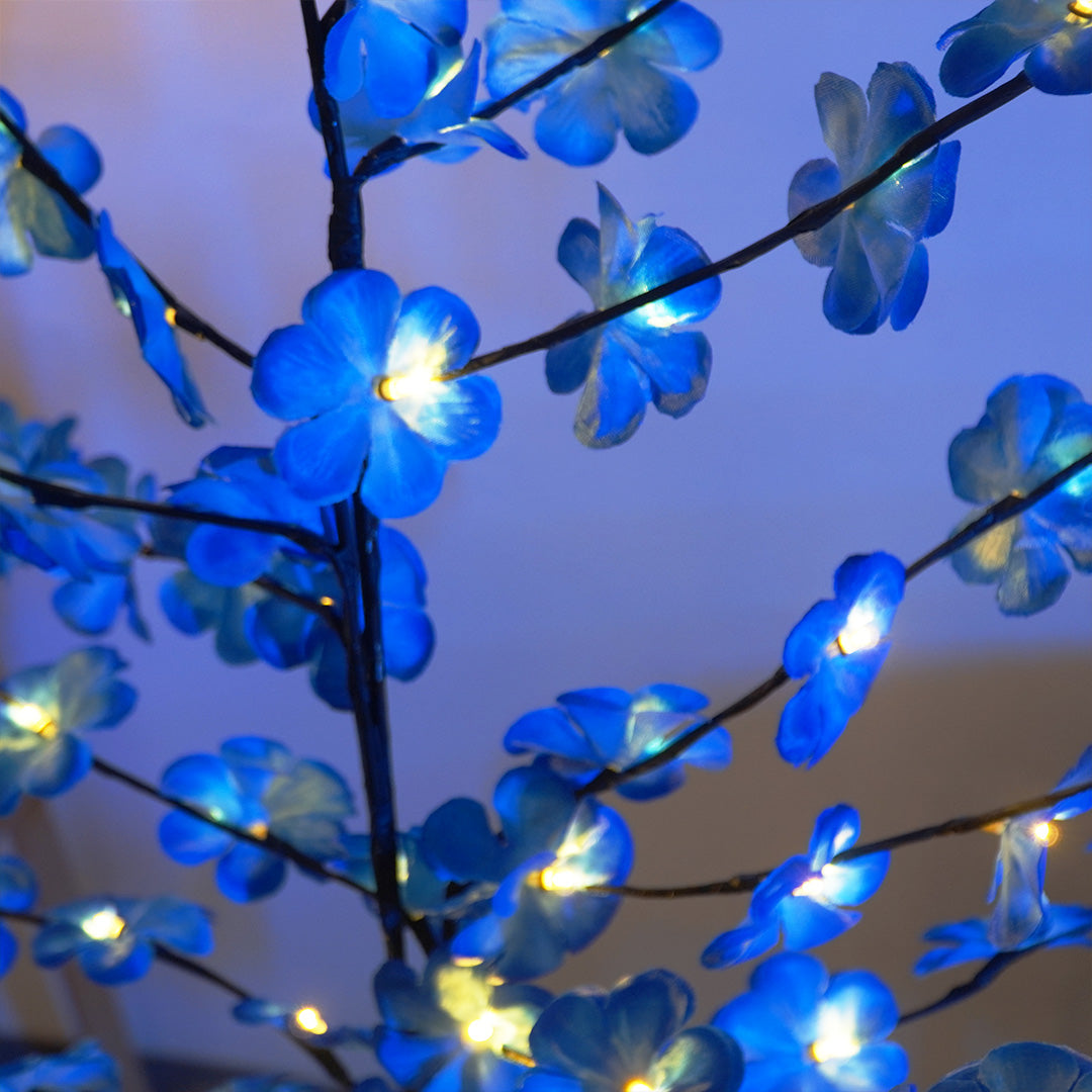 MEMORIES INSITE " Blue Blossom Tree Light "Decorative LED Tree for Home Decor Living Room Bedroom Festive Decoration