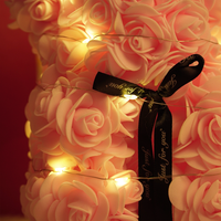 Rose Teddy Bear – Romantic Artificial Flower Bear Gift for Love & Special Moments