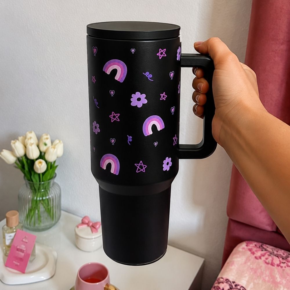 Midnight Glow Black Tumbler