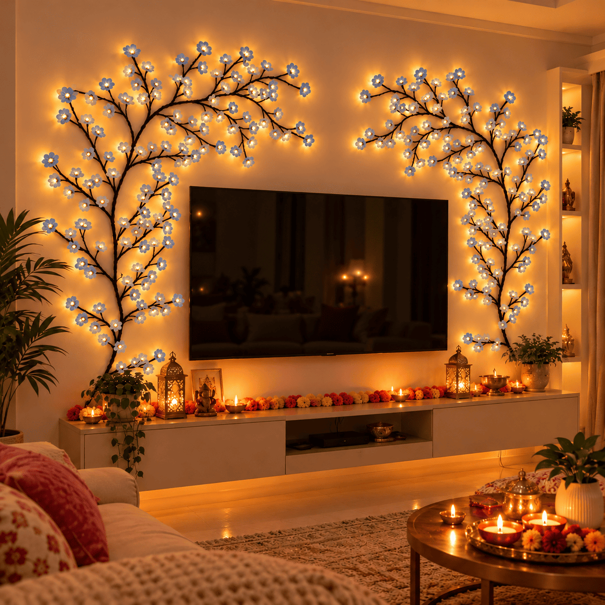 MEMORIES INSITE® BRANCH LIGHT CHERRY BLOSSOM TREE BRANCH LIGHTING