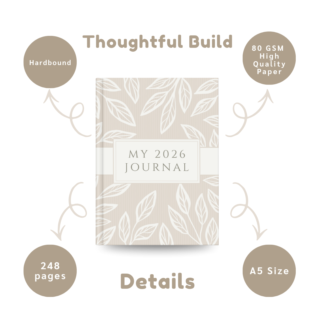 My 2026 Journal | Minimal Beige Aesthetic Daily Notebook