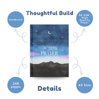 My Prayer Journal 2026 | Night Sky Faith & Reflection Notebook