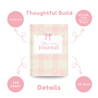 2026 Daily Journal | Elegant Pink Aesthetic Writing Notebook