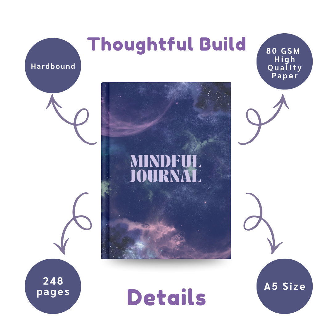 Aesthetic Mindful Journal | Daily Wellness & Reflection Book