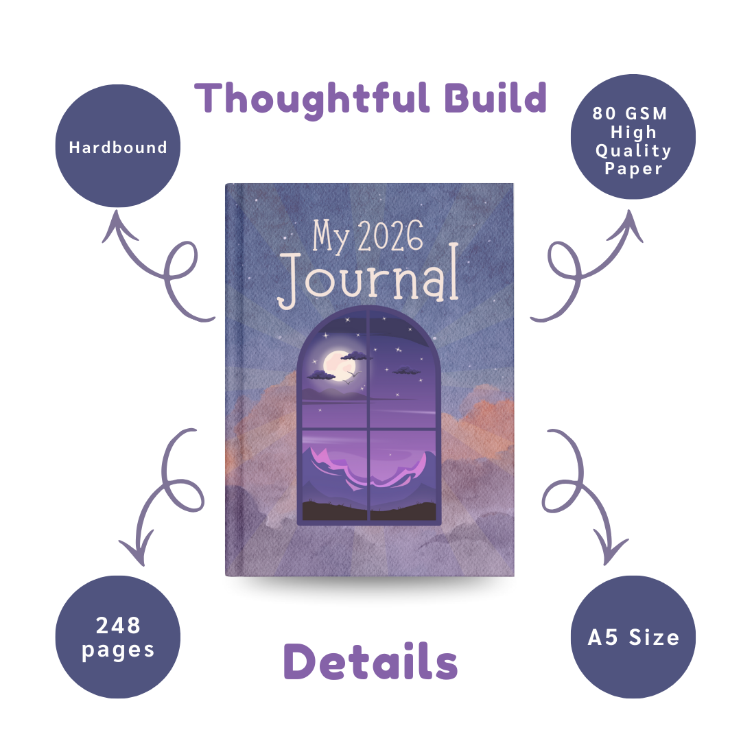 2026 Journal Notebook | Moon & Night Sky Aesthetic Journal