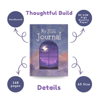 2026 Journal Notebook | Moon & Night Sky Aesthetic Journal