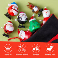 Cute Twistable Spring Santa & Snowman Set  ( SET OF 6)