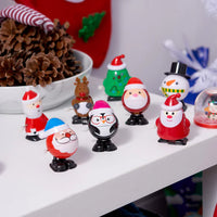 Cute Twistable Spring Santa & Snowman Set  ( SET OF 6)