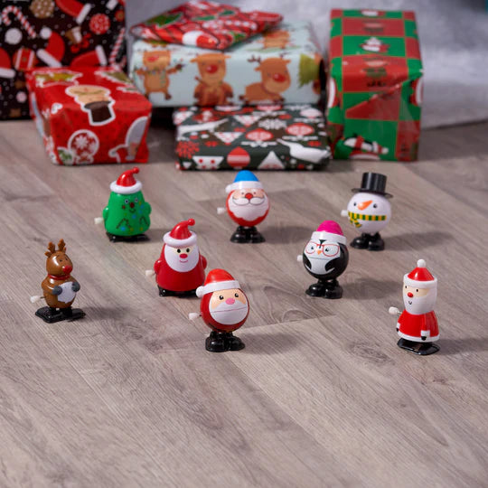 Cute Twistable Spring Santa & Snowman Set  ( SET OF 6)