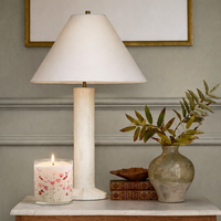 Soft Pink Floral Scented Candle in Glass Jar | Elegant Aesthetic Home Décor Candle