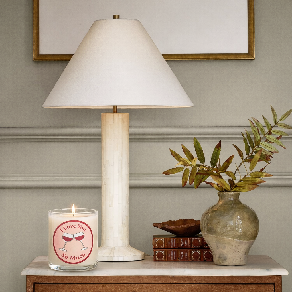 “I Love You So Much” Romantic Scented Candle in Glass Jar | Valentine Gift & Love Décor