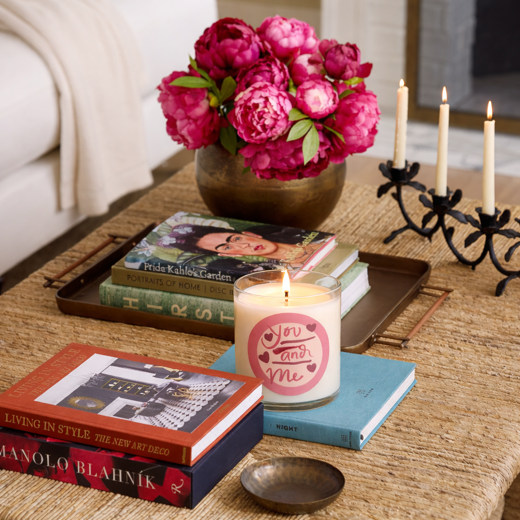 “You and Me” Romantic Scented Candle in Glass Jar | Valentine Gift & Love Home Décor