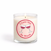 “I Love You So Much” Romantic Scented Candle in Glass Jar | Valentine Gift & Love Décor