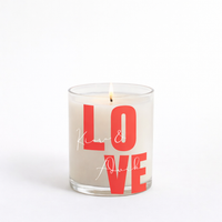 Personalized Love Scented Candle in Glass Jar | Romantic Custom Name Home Décor Candle