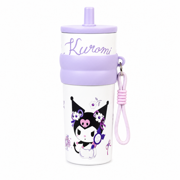Kuromi Stainless Steel Insulated Tumbler with Straw & Carry Loop RANDOM DESIGN
