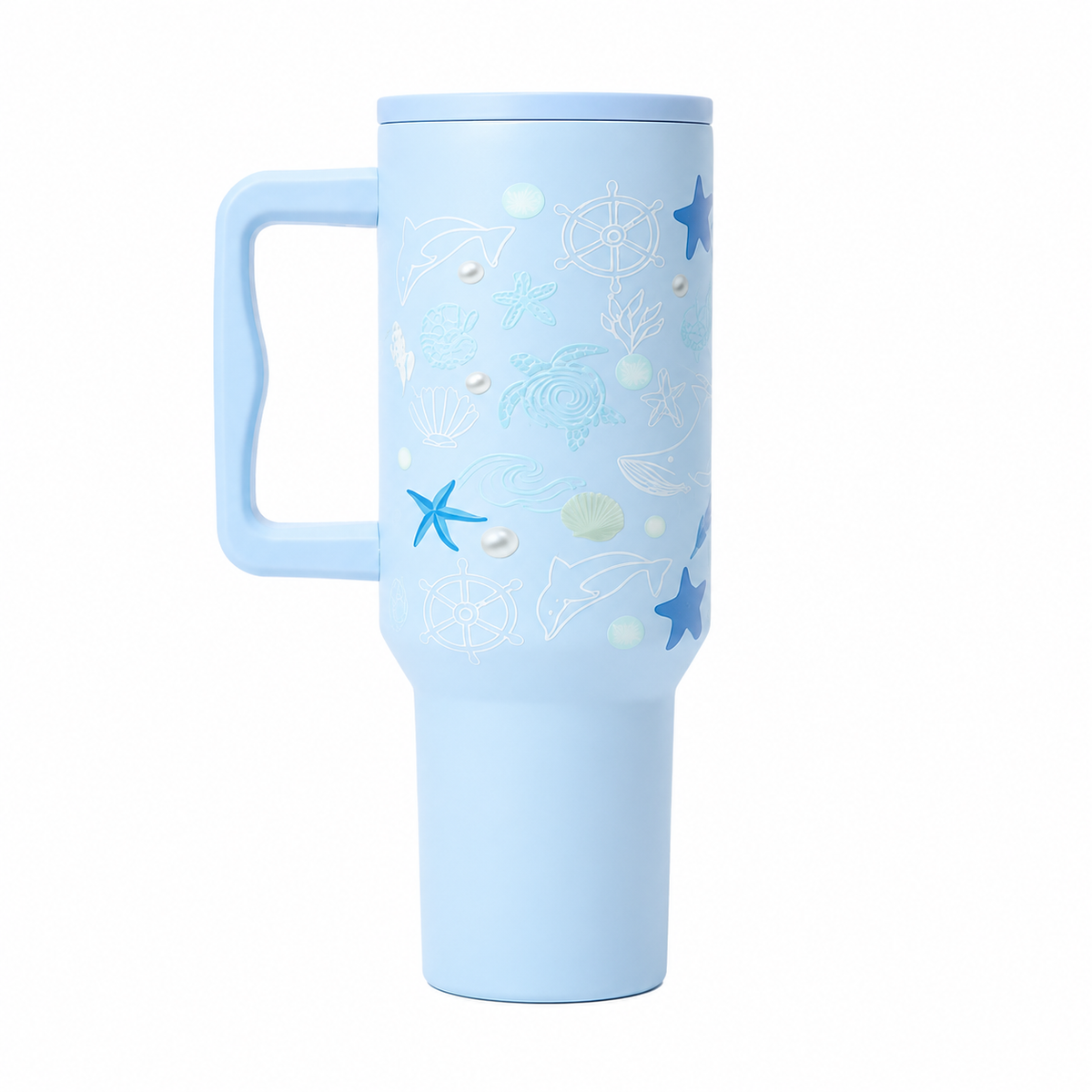 Sky Blue Aqua Marine Insulated Tumbler