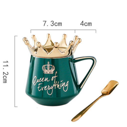 Queen of Everything Queen Crown Design Mug With Crown Lid